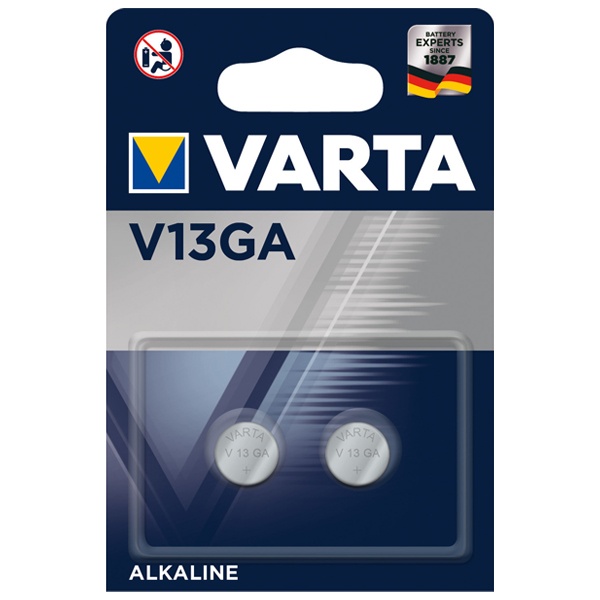 Батарейки алкалиновые VARTA V13 GA/LR44 (блистер 2шт)