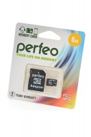 PERFEO microSD 8GB High-Capacity (Class 10) с адаптером BL1