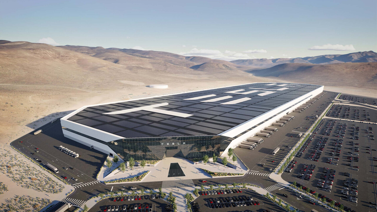 Tesla строит фабрику по производству гигантских аккумуляторных батарей 