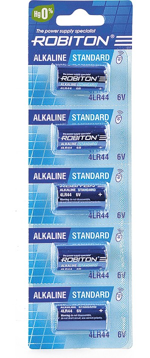 ROBITON STANDARD R-4LR44-0-BL5 4LR44 (0% Hg) BL5