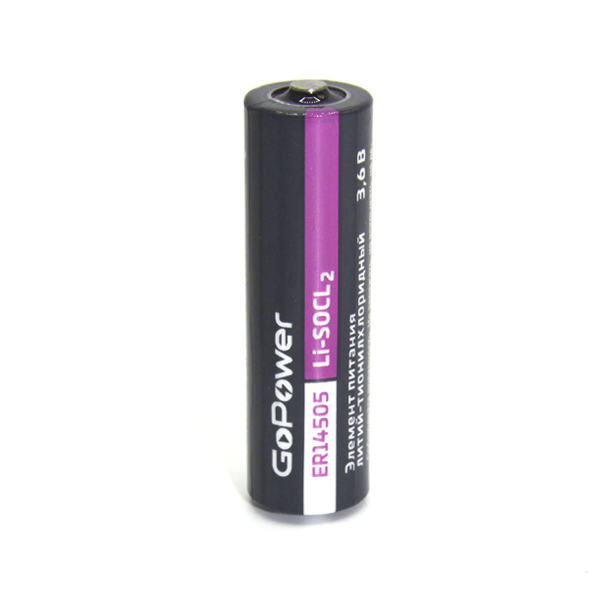 Батарейка GoPower 14505 PC1 Li-SOCl2 3.6V (1/10/500) 
