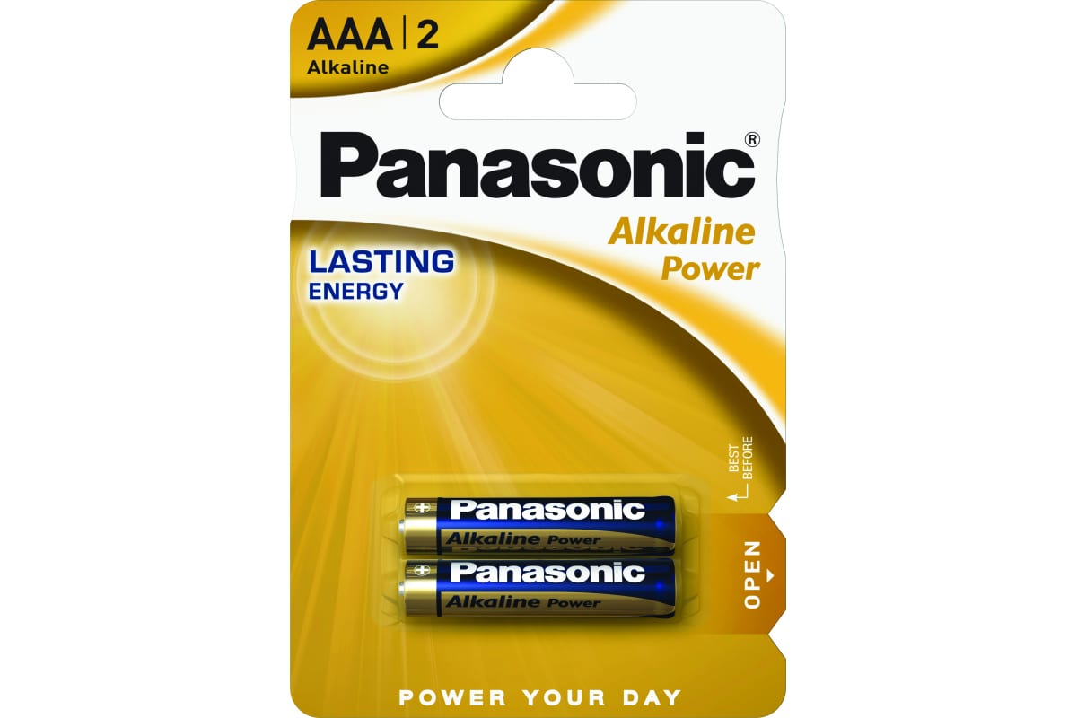 Panasonic Alkaline Power LR03APB/2BP LR03 BL2