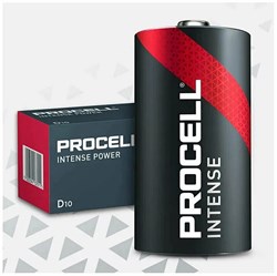 Батарейки Duracell PROCELL INTENSE  LR20 D 10BL (блистер 10шт)