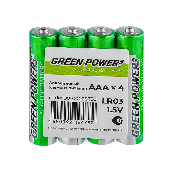 Batareyka_GREEN_POWERlab_LR03_AAA_Shrink_4_Alkaline_1_5V_4_40_1000 Batareyka_GREEN_POWERlab_LR03_AAA_Shrink_4_Alkaline_1_5V_4_40_1000