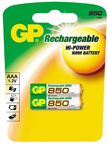 Скидка 20% на аккумуляторные батарейки GP 85AAAHC-UC2 BL2
