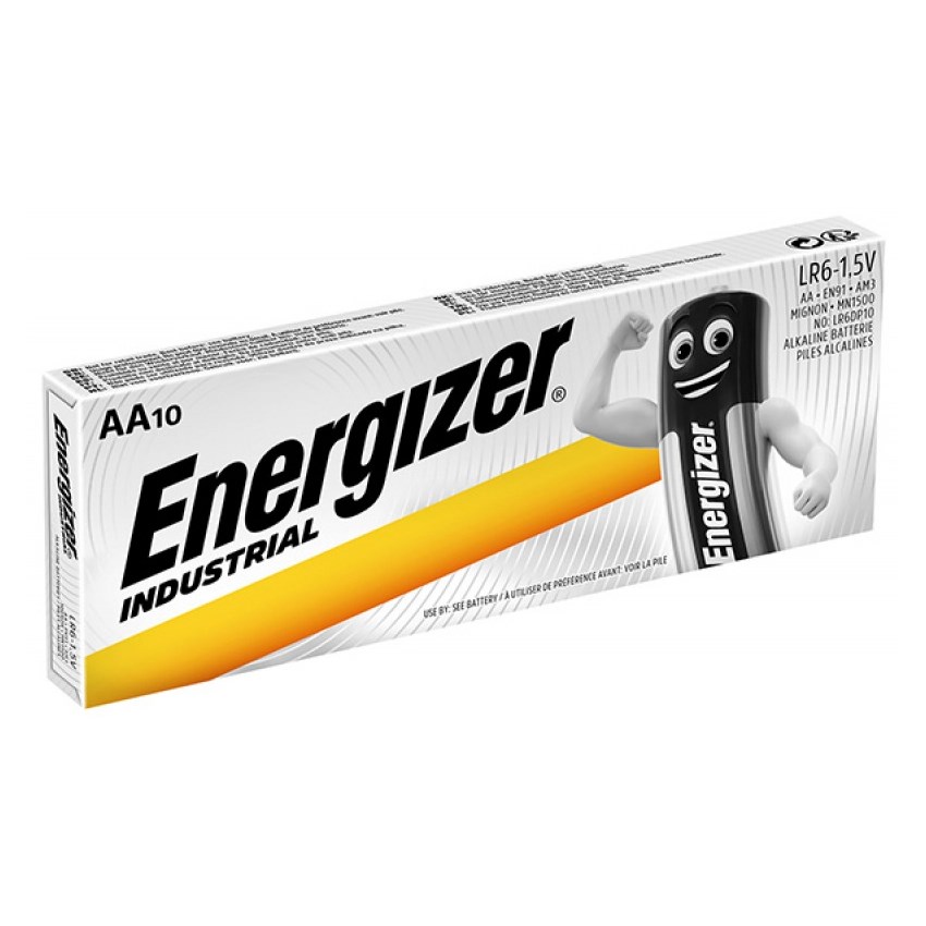 Батарейка ENERGIZER Industrial AA LR6 DP10 (коробка 10шт)