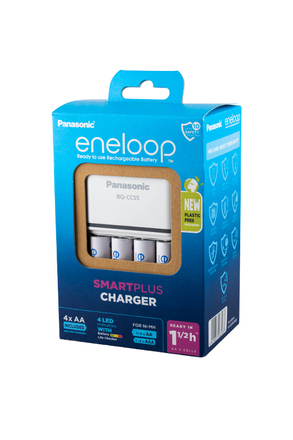 Panasonic eneloop K-KJ55MCD40E SmartPlus Charger + 4АА2000мАч BL1